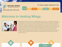 Tablet Screenshot of healingwingsinternational.com